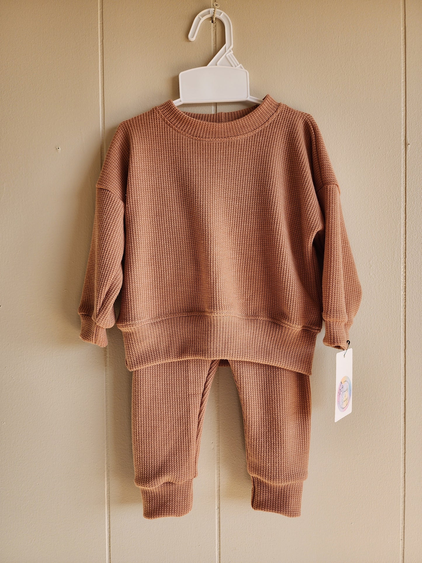 Tan Soft Thermal Knit Set