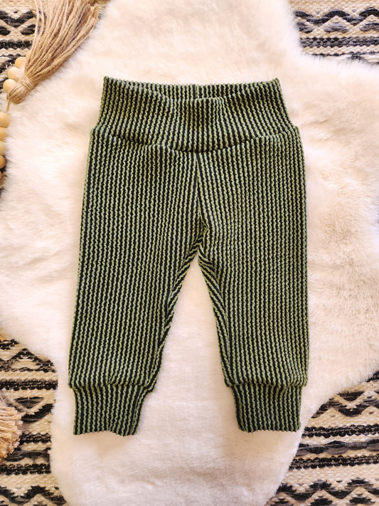 Vintage Green Urban Ribbed Legging