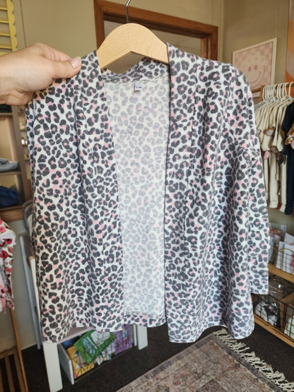 Pink Cheetah Cardigan