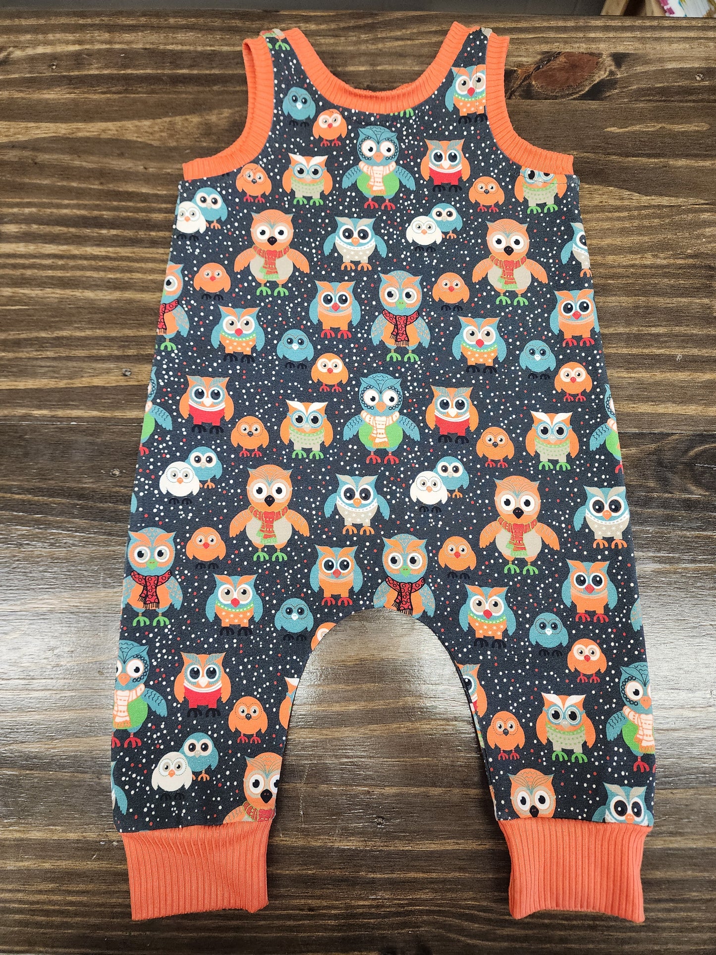 Winter Owl Long Romper