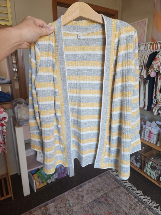 Yellow Stripe Cardigan