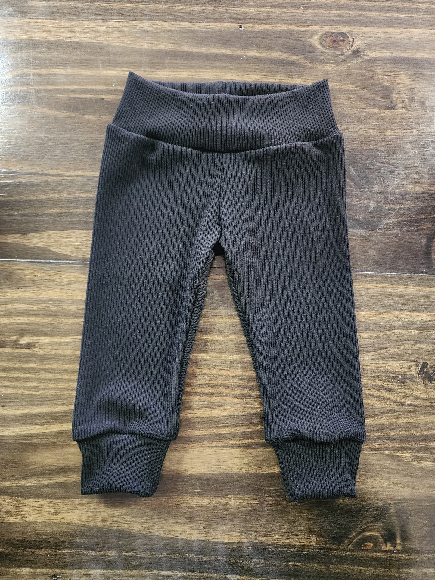 Black Ribbed Leggings
