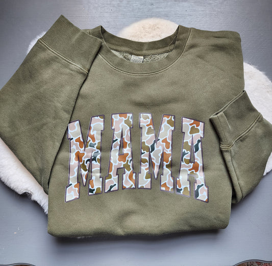 Camo Mama Crewneck
