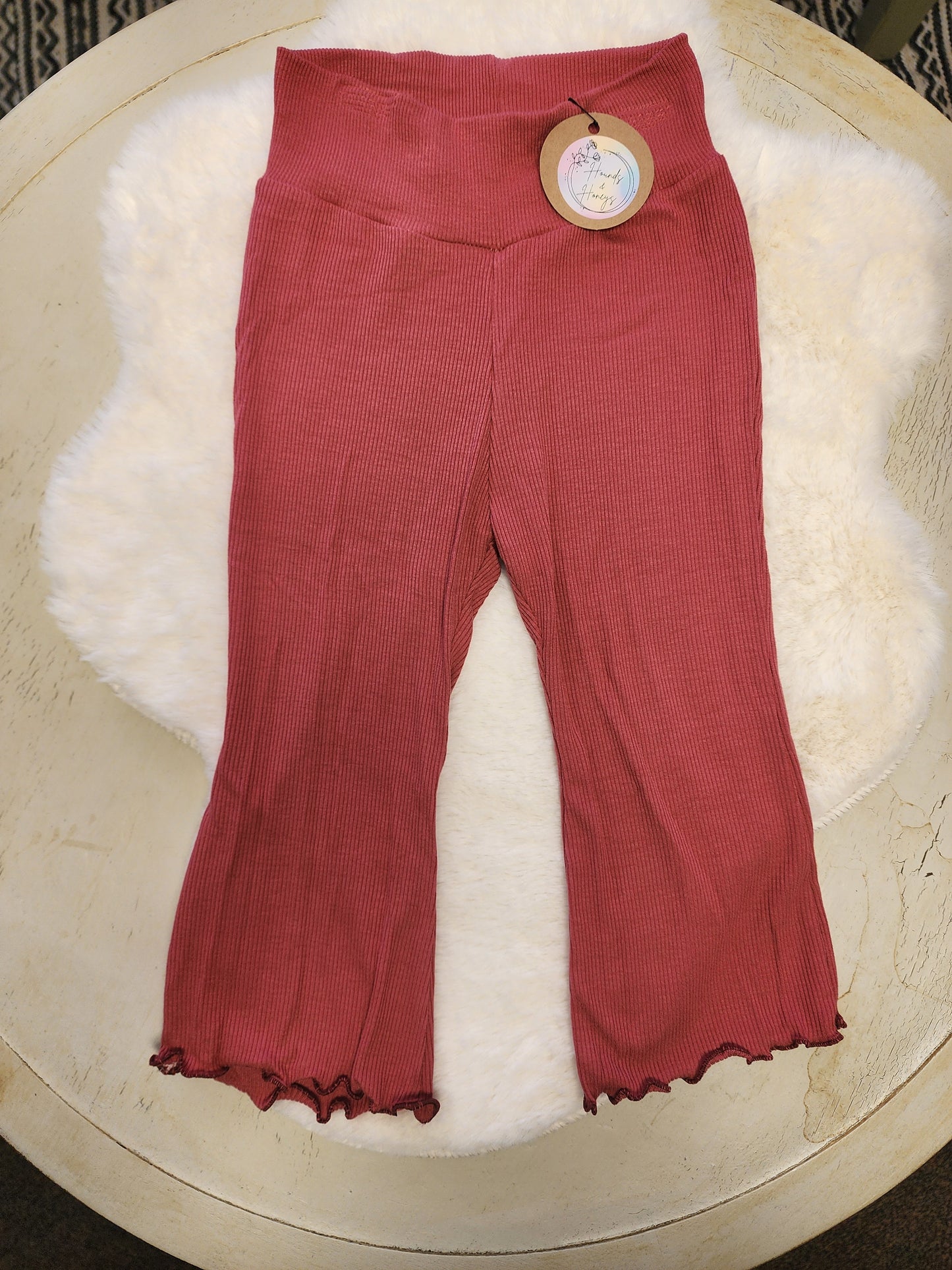Strawberry Pink Flare Pants