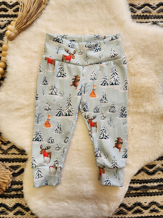Winter Wonderland Ribbed Legging