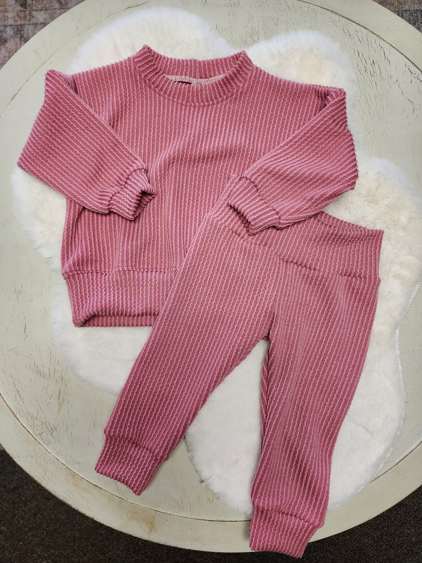 Pink Urban Ribbed Matching Set