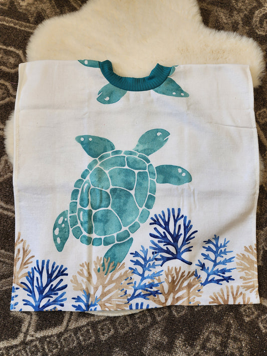 Turtle Towel Bib
