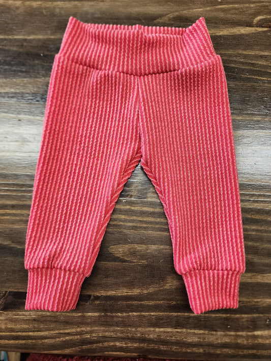 Red Urban Knit Leggings