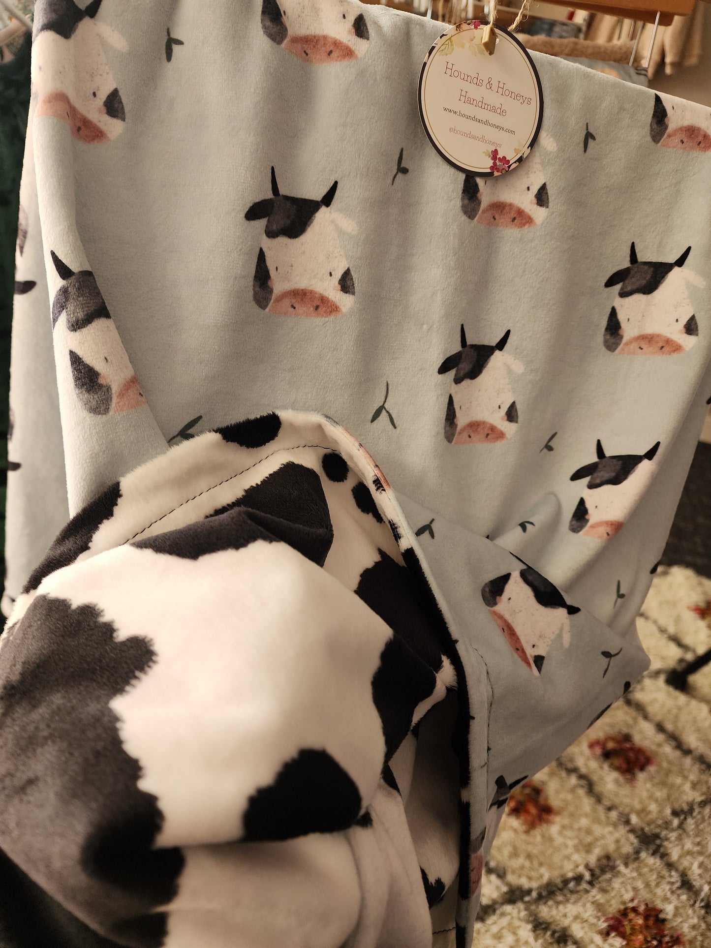 Cow Minky Blanket