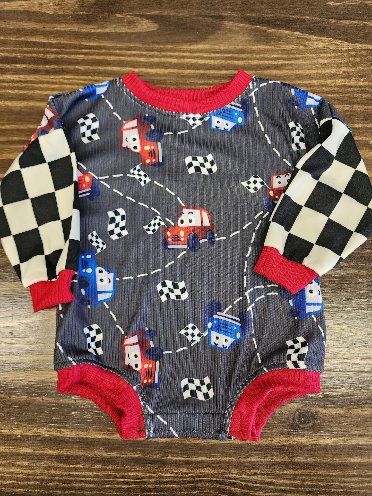 Race Car Bubble Romper