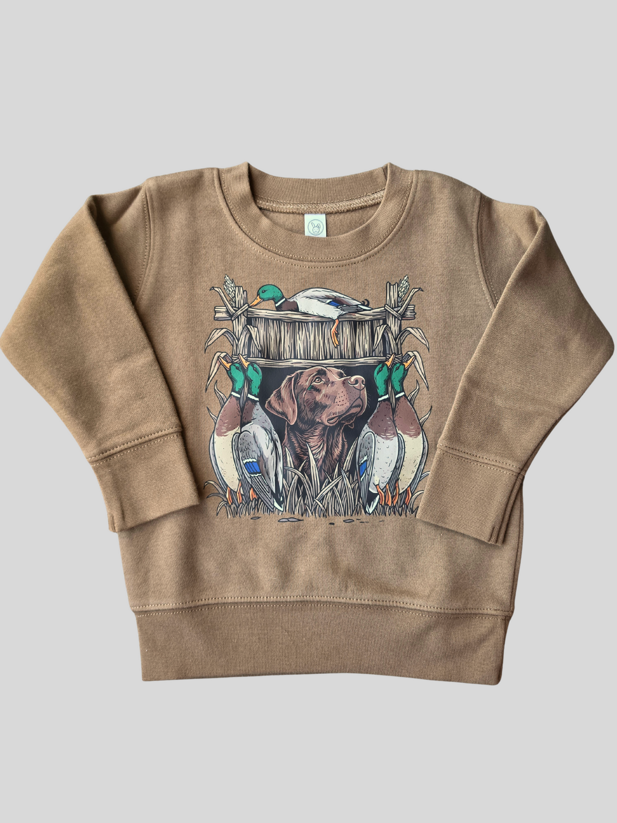 Lab Duck Hunting Crewneck