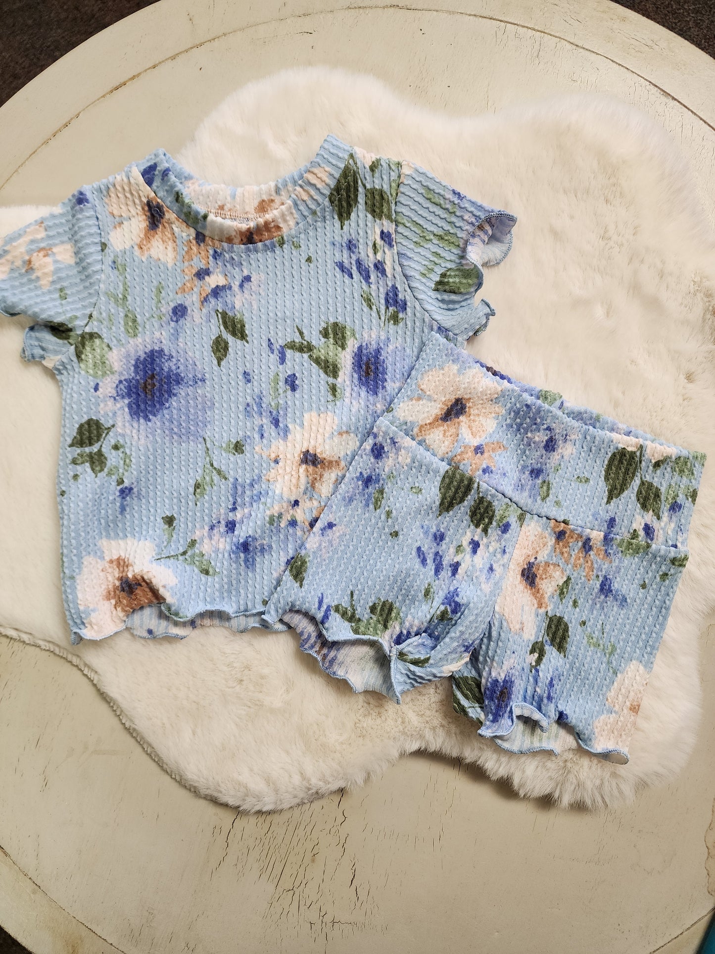 Blue Flower Urban Rib Set