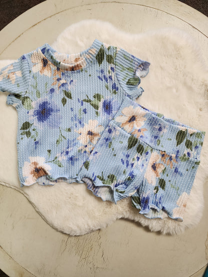 Blue Flower Urban Rib Set
