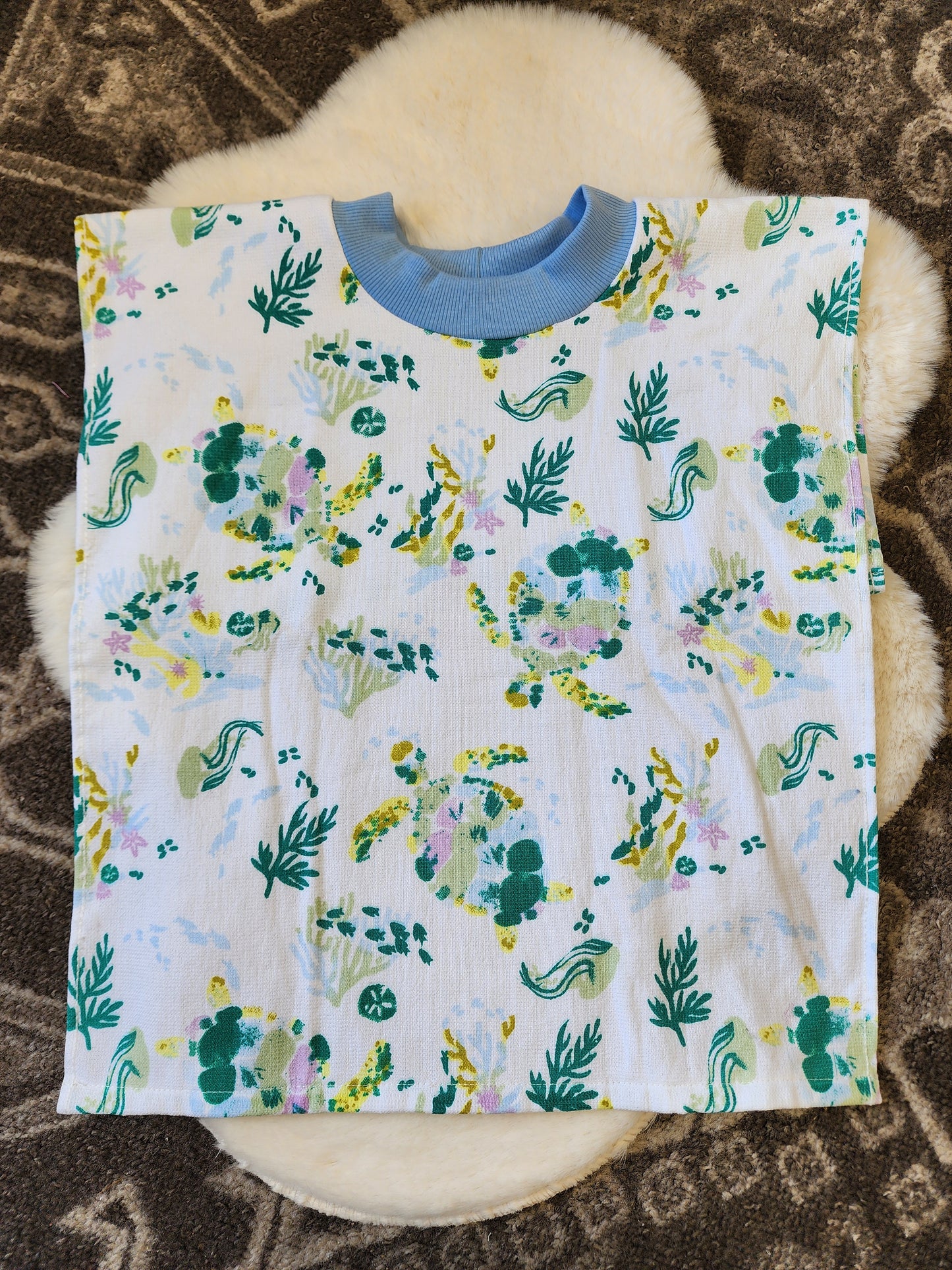 Turtle Towel Bib