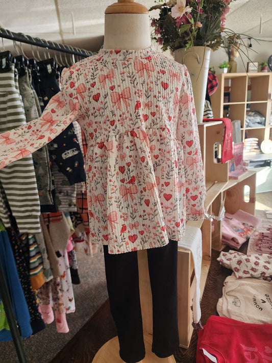 Hearts and Bows Peplum Top