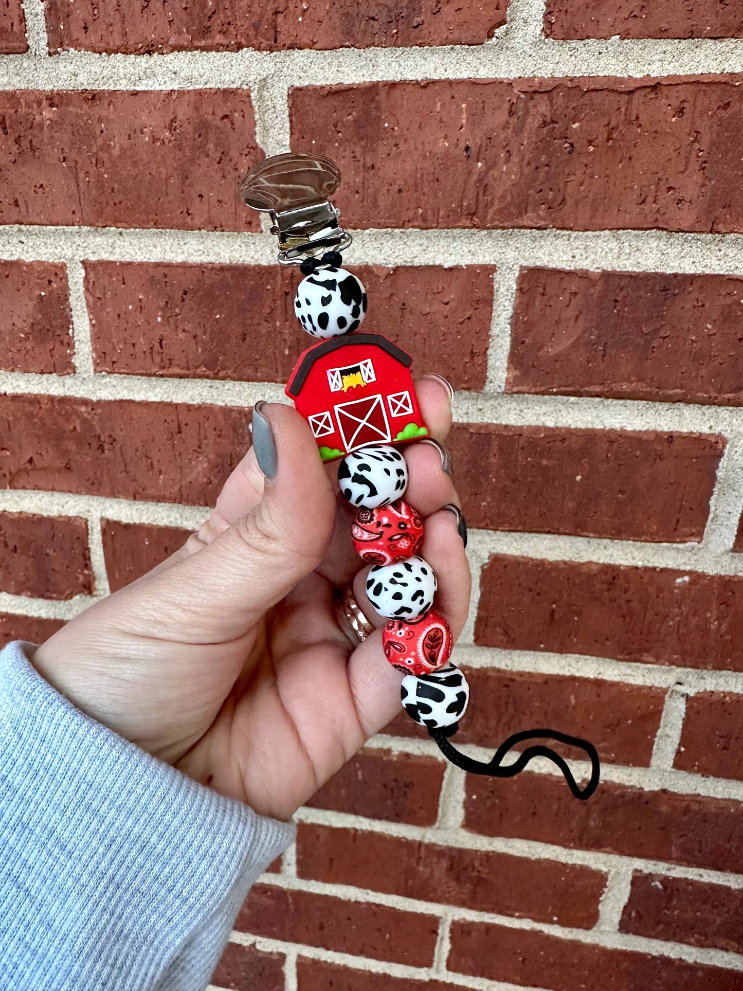 Barnyard Pacifier Clip