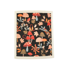 Load image into Gallery viewer, Fall Mushroom Pattern Swedish Dishcloth - Fall Decor
