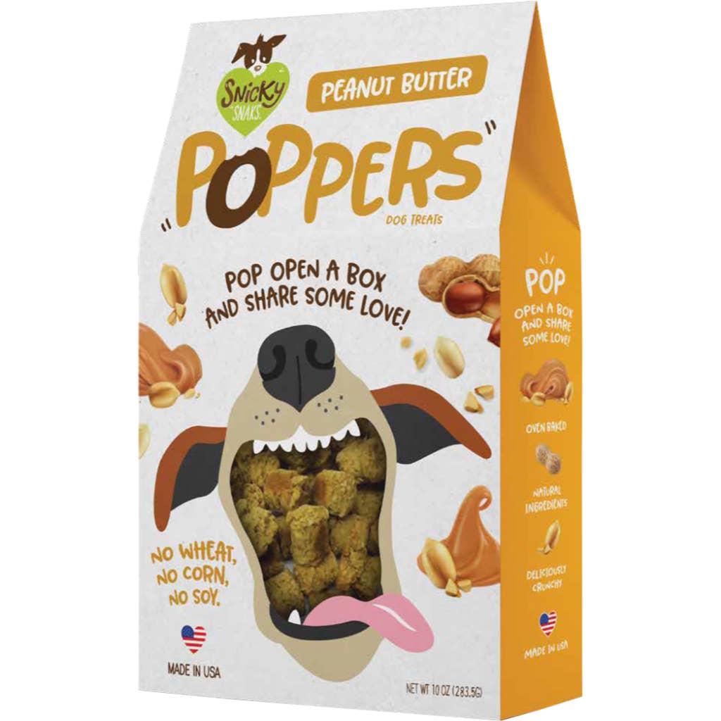 Snicky Snaks Peanut Butter Poppers Treat 10 oz