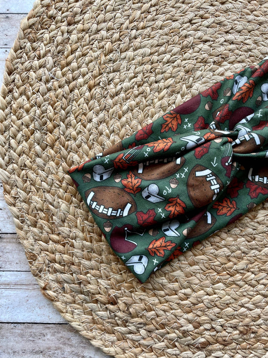 Fall Football Knit Twist Headband