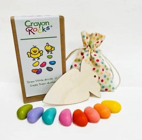 EASTER Gift Box- 8 color  collection w/wooden art ornament