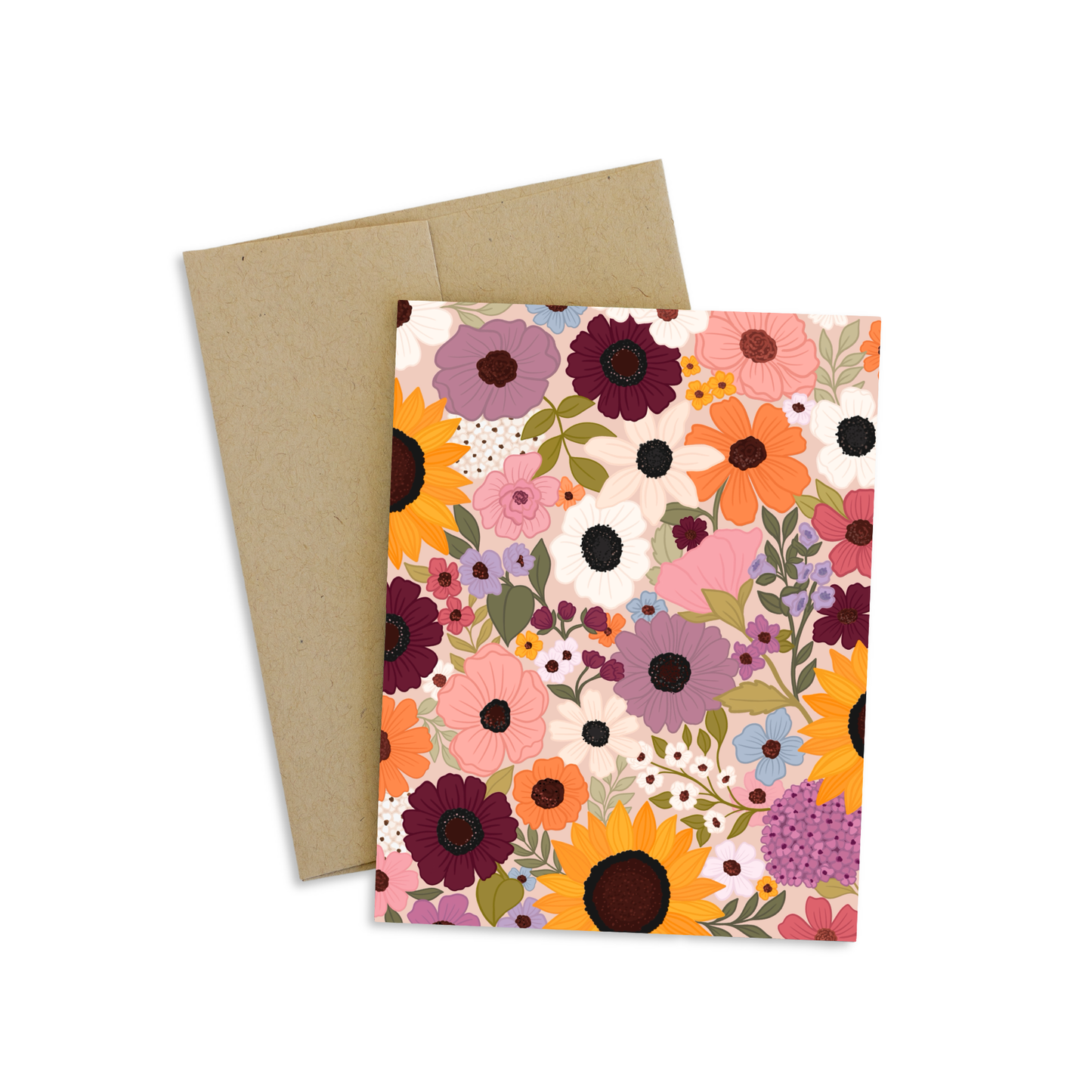 Rainbow Garden Greeting Card