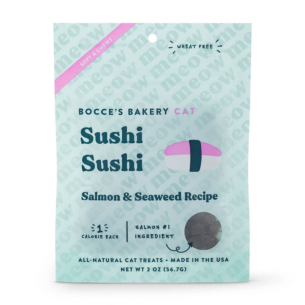 Bocce's Bakery Sushi Sushi 2oz Soft & Chewy Cat Treats