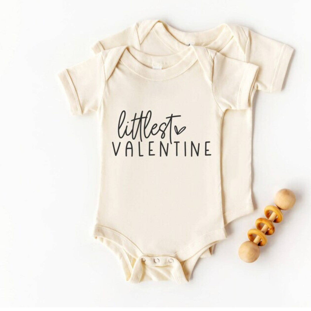 Littlest Valentine Baby Bodysuit- Long Sleeve