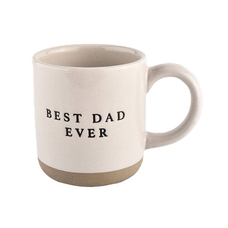 Best Dad Ever - Cream Stoneware Coffee Mug - 14 oz