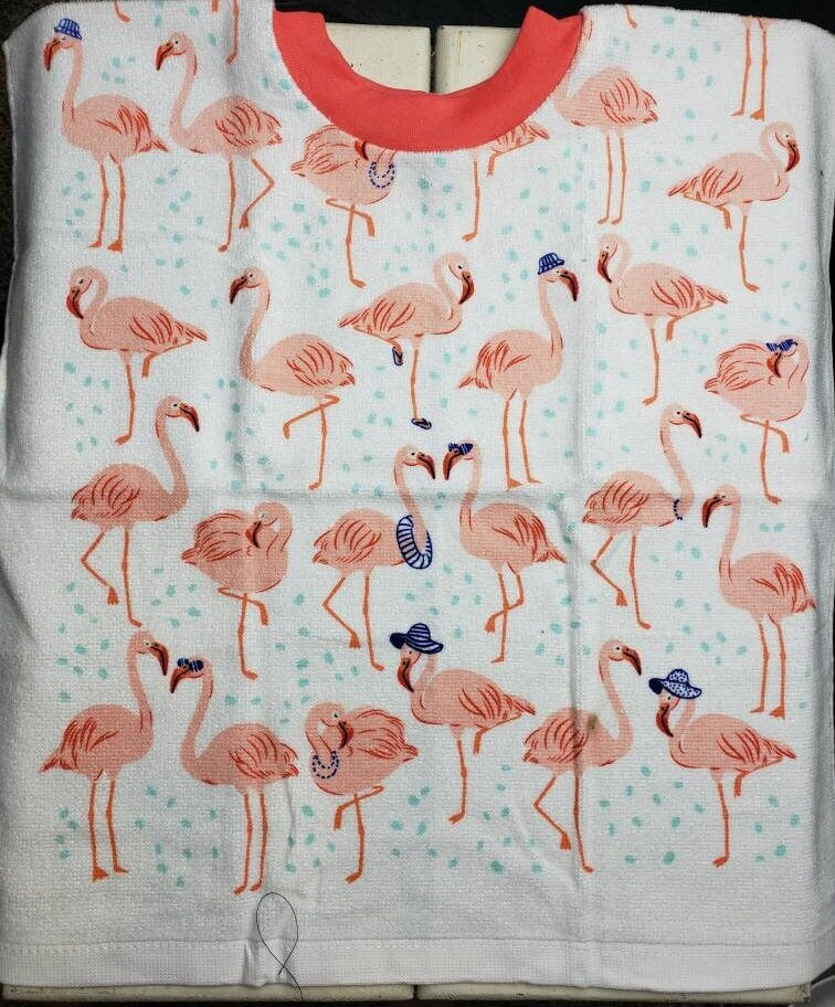 Flamingo Towel Bib